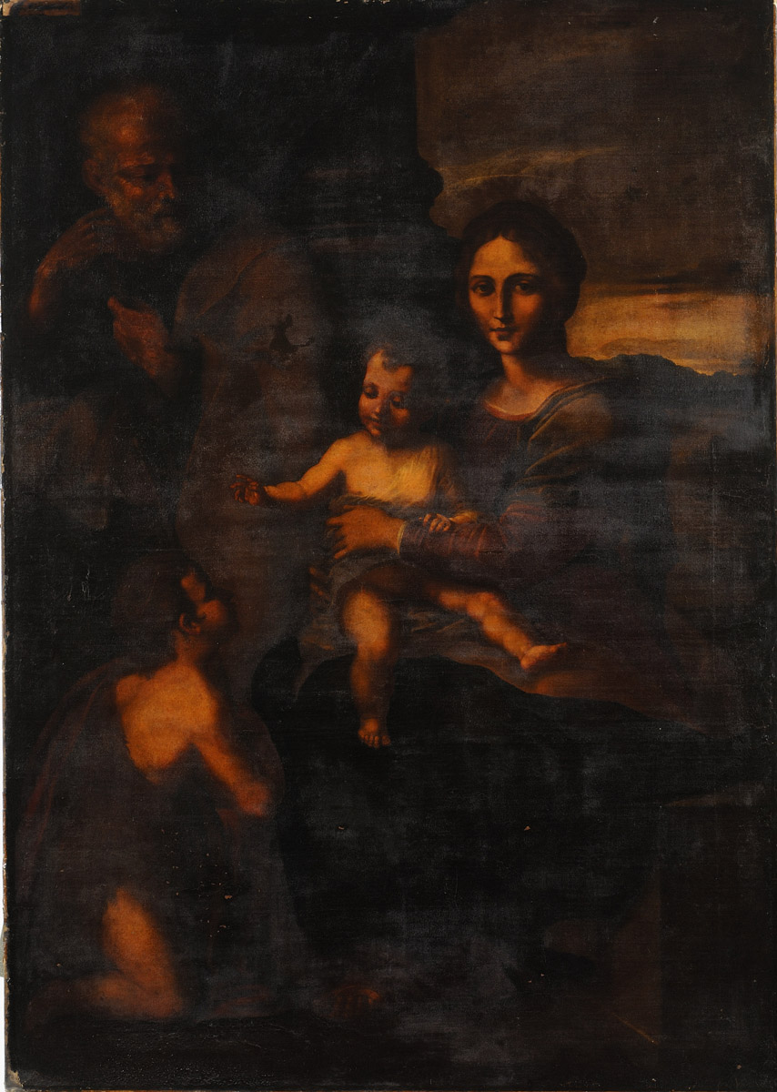 Sainte Famille avec saint Jean-Baptiste enfant_0